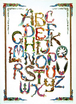 English Alphabet (Miniature Art)