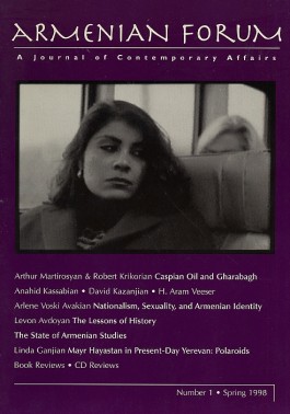 Armenian Forum: Volume 1, Number 1, Spring 1998